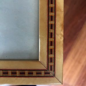 Inlaid decorative wood picture frame